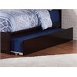 Pemberly Row Mid-Century Solid Wood Twin XL Trundle in Espresso