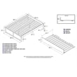 Pemberly Row Modern Wood Queen Platform Panel Bed with Trundle in White