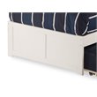 Pemberly Row Modern Solid Wood Twin XL Platform Bed w/ Twin XL Trundle in White