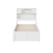 Pemberly Row Modern Twin XL Platform Storage Bed with Trundle in White