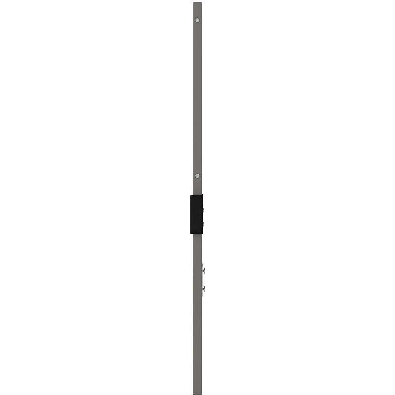 Pemberly Row Full Spindle Headboard with USB Turbo Charger in Gray