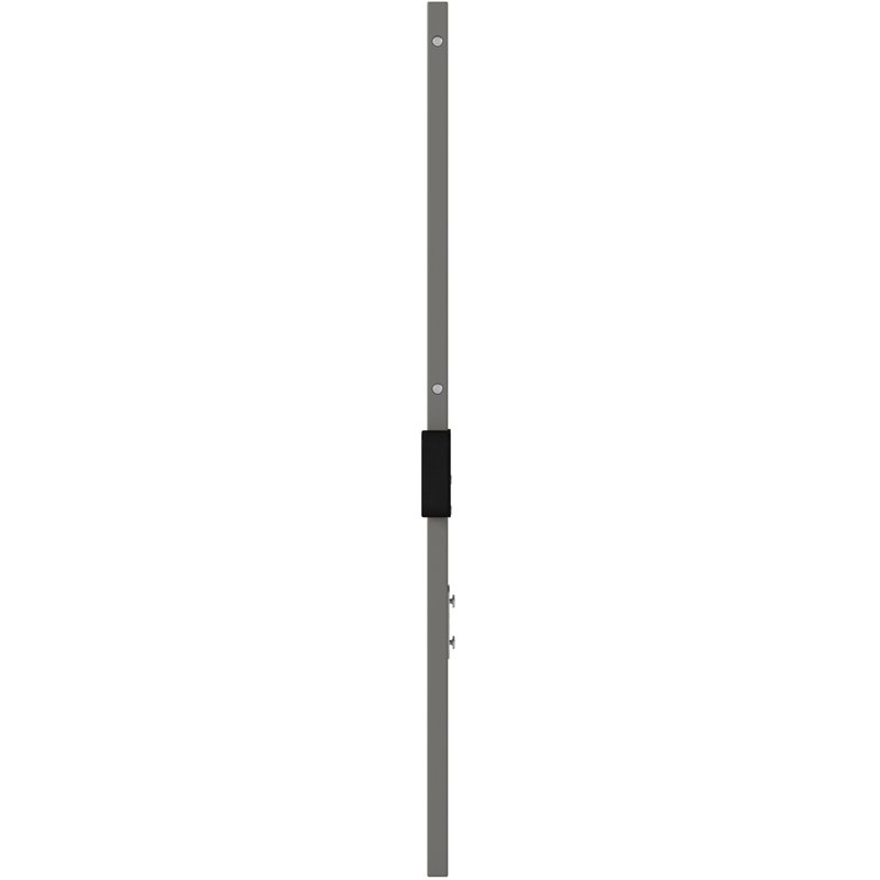 Pemberly Row Queen Spindle Headboard with USB Turbo Charger in Gray