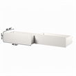 Pemberly Row Urban Queen King Bed Drawer in White (Set of 2)