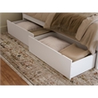 Pemberly Row Urban Queen King Bed Drawer in White (Set of 2)