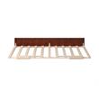 Pemberly Row Modern Solid Wood Twin Size Panel Trundle in Walnut