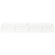 Pemberly Row Transitional Solid Wood Twin-Full Bed Drawer in White (Set of 2)