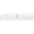 Pemberly Row Transitional Solid Wood Twin-Full Bed Drawer in White (Set of 2)