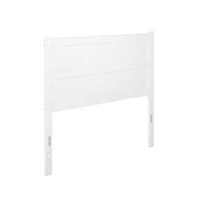 Pemberly Row 53.5&quot Coastal Wood Full Headboard in White Finish