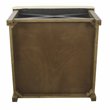Pemberly Row Traditional Wood and Fabric Tufted Ottoman with Storage in Cream