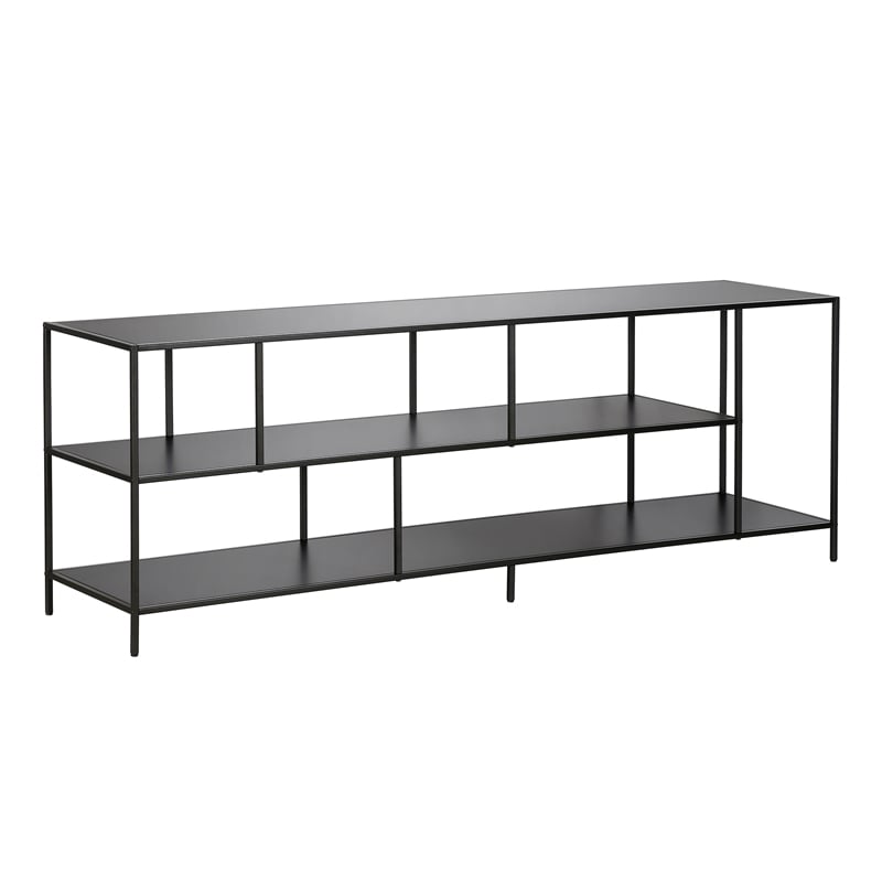 Pemberly Row Modern Wood/Metal TV Stand for TVs up to 70