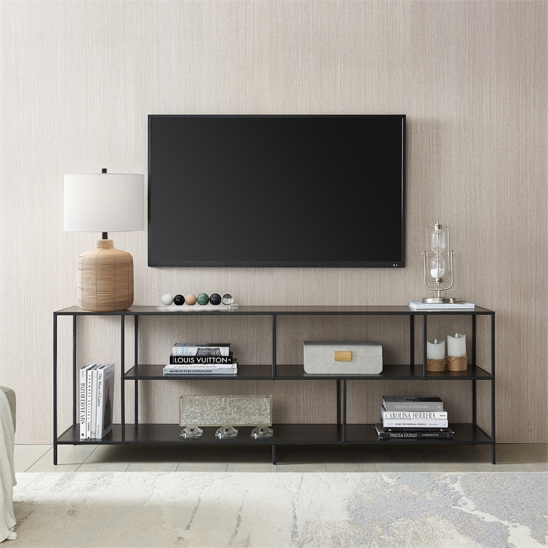 Pemberly Row Modern Wood/Metal TV Stand for TVs up to 70