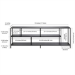 Pemberly Row Modern Wood/Metal TV Stand for TVs up to 70