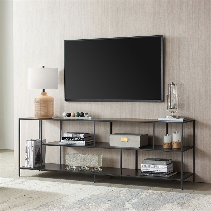 Pemberly Row Modern Wood/Metal TV Stand for TVs up to 70