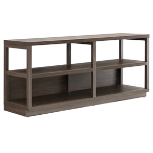 Pemberly Row Traditional 55&quot TV Stand in Brown (TVs up to 60&quot)