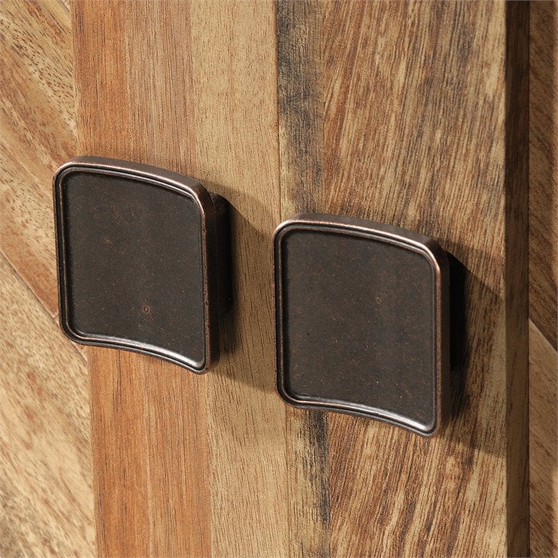 Pemberly Row Mid-Century Storage Cabinet in Sindoori Mango