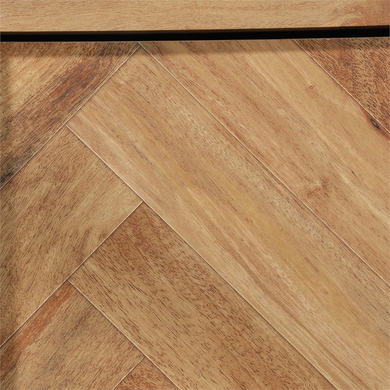 Pemberly Row Mid-Century Storage Cabinet in Sindoori Mango