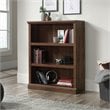 Pemberly Row 3-Shelf Modern Engineered Wood Bookcase in Walnut