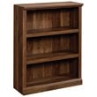 Pemberly Row 3-Shelf Modern Engineered Wood Bookcase in Walnut