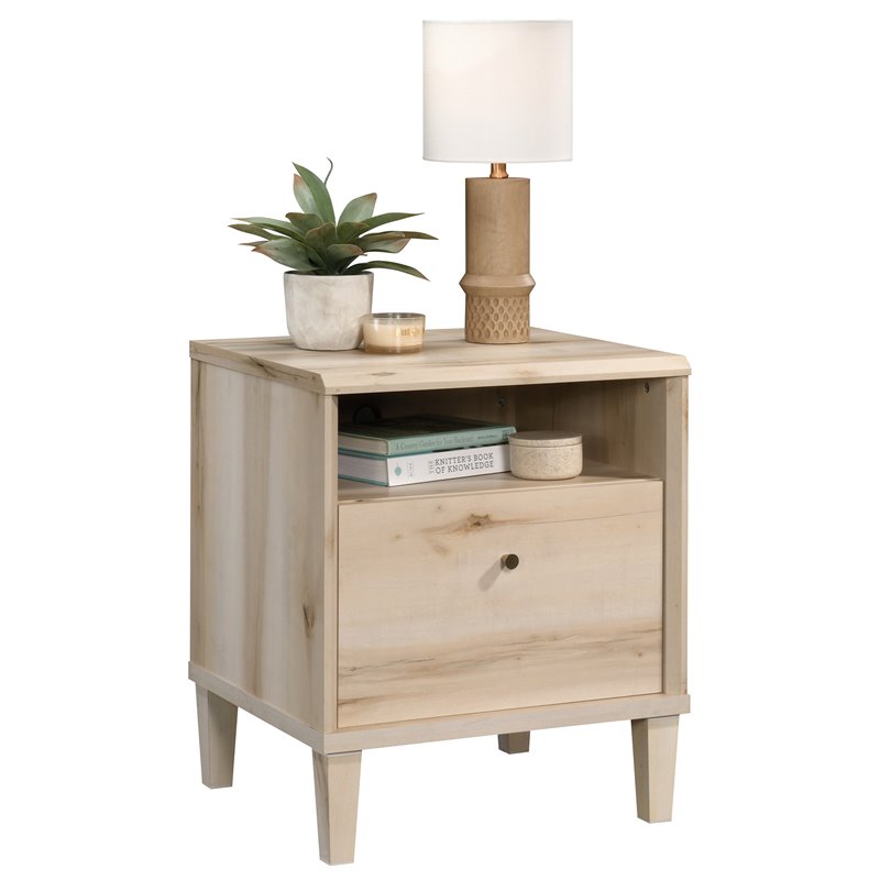 Pemberly Row Engineered Wood Nightstand in Pacific Maple