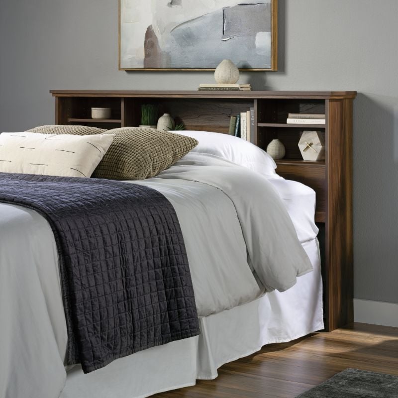 Pemberly Row Engineered Wood Full-Queen Headboard in Grand Walnut
