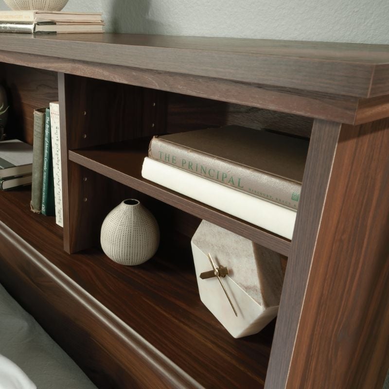 Pemberly Row Engineered Wood Full-Queen Headboard in Grand Walnut