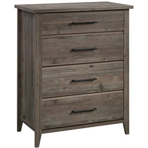 pemberly row engineered wood 4-drawer bedroom chest in pebble pine
