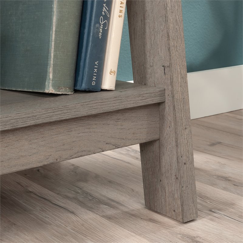 Pemberly Row 5-Shelf Modern Engineered Wood Bookcase in Mystic Oak
