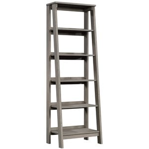 Pemberly Row 5-Shelf Modern Engineered Wood Bookcase in Mystic Oak