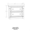 Pemberly Row Engineered Wood Filing Cabinet in Glacier Oak/Rosso Slate Accent