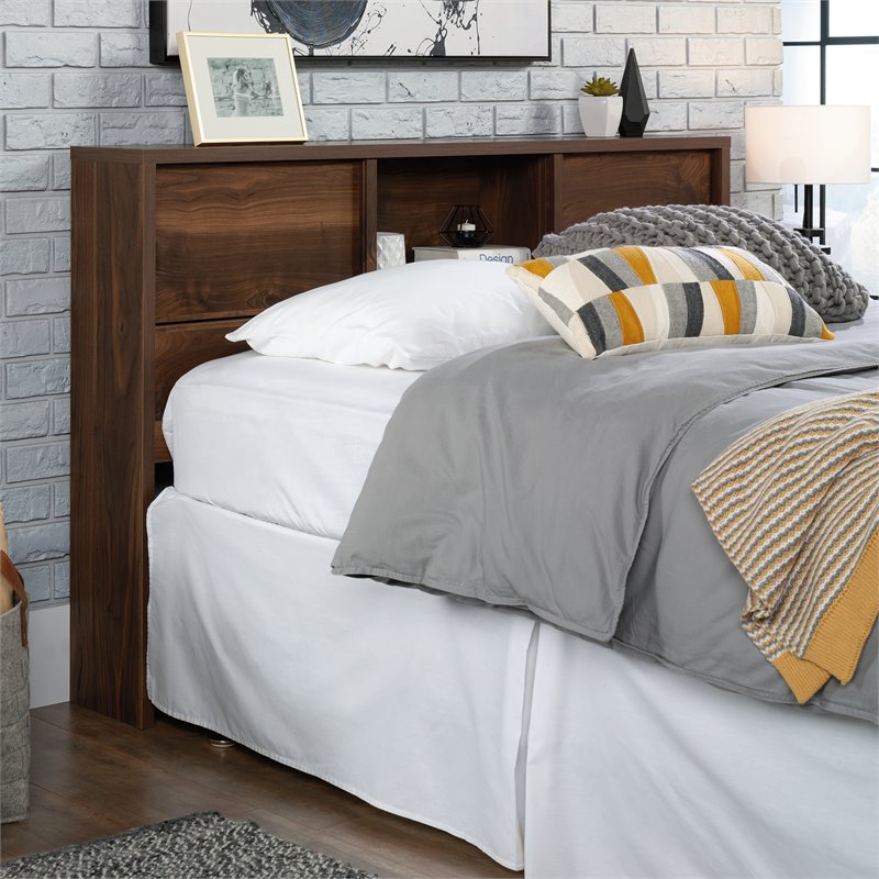 Pemberly Row Engineered Wood Full/Queen Headboard in Grand Walnut