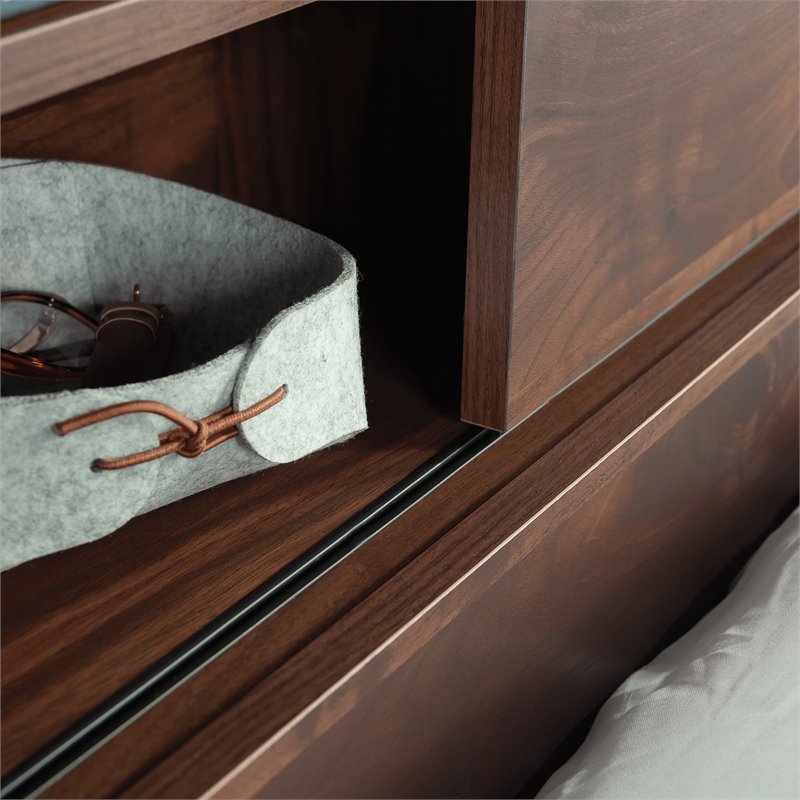 Pemberly Row Engineered Wood Full/Queen Headboard in Grand Walnut