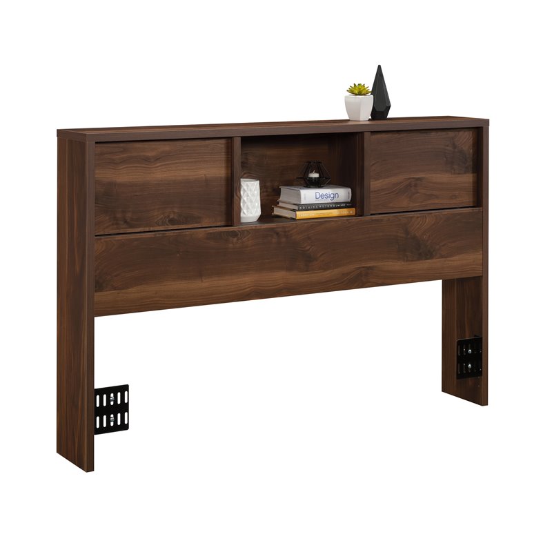 Pemberly Row Engineered Wood Full/Queen Headboard in Grand Walnut