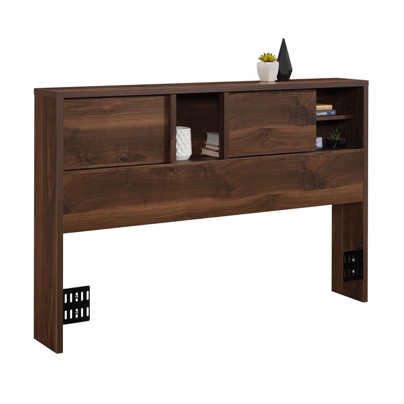 Pemberly Row Engineered Wood Full/Queen Headboard in Grand Walnut