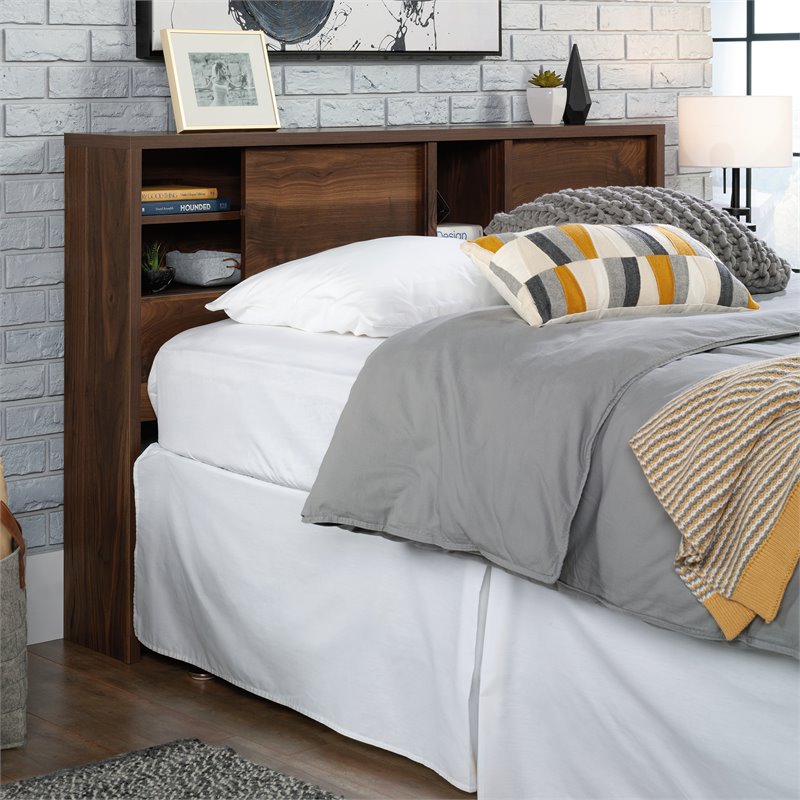 Pemberly Row Engineered Wood Full/Queen Headboard in Grand Walnut