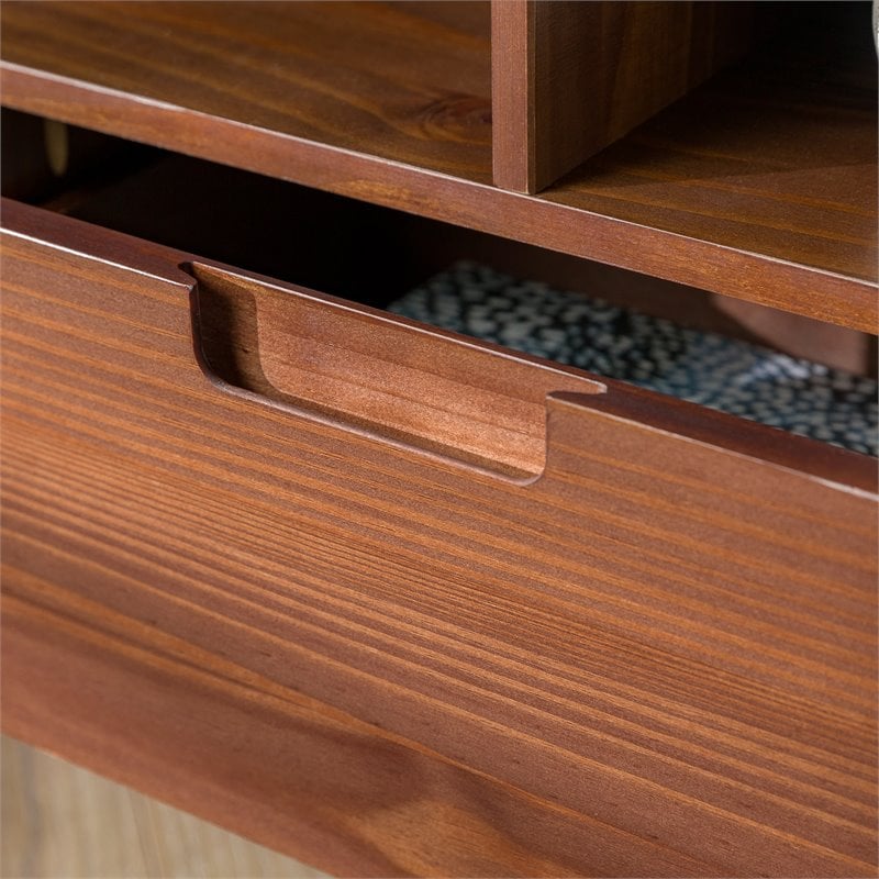 Pemberly Row 3 Drawer Solid Wood Corner TV Stand for TVS up to 58