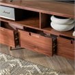 Pemberly Row 3 Drawer Solid Wood Corner TV Stand for TVS up to 58