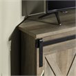 Pemberly Row Farmhouse Wood Corner TV Stand for TVs up to 52