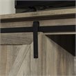 Pemberly Row Farmhouse Wood Corner TV Stand for TVs up to 52