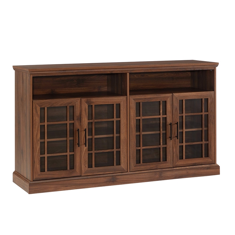 Pemberly Row Transitional Wood TV Console for TVs up to 58