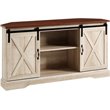 Pemberly Row Traditional Wood Corner TV Stand for TVs up to 52