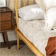 Pemberly Row Modern Solid Wood Queen Spindle Bed with Tapered Legs in Light Oak