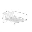 Pemberly Row Modern Solid Wood Queen Spindle Bed with Tapered Legs in Light Oak