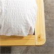 Pemberly Row Modern Solid Wood Queen Spindle Bed with Tapered Legs in Light Oak