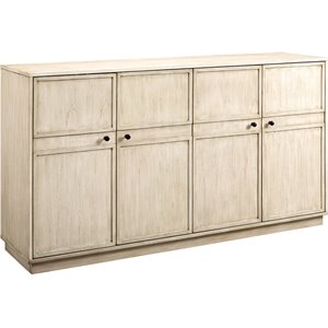 Pemberly Row Modern Transitional 62&quot Framed 4-Door Sideboard in Birch