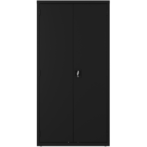pemberly row metal wardrobe cabinet 18in d x 36in w x 72in h in black