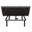 Pemberly Row Modern Metal Full Adjustable Bed Base in Gray & Black