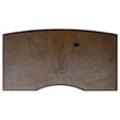 Pemberly Row Executive Desk with File Cabinets in Burnished Oak