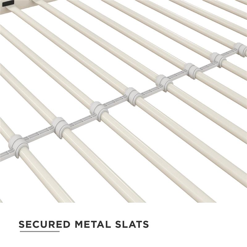 Pemberly Row Metal Triple Bunk Bed Bed for Kids Twin/Twin/Twin in White