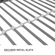 Pemberly Row Metal Triple Bunk Bed Bed for Kids Twin/Twin/Full in Silver