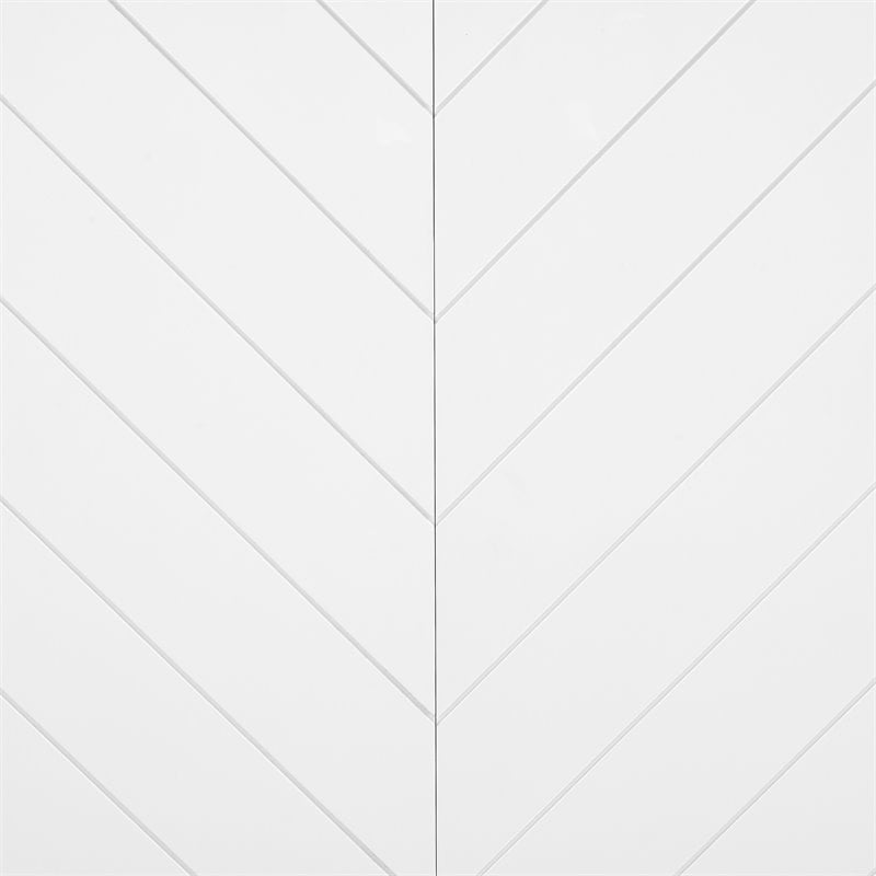 Pemberly Row Modern Farmhouse Wood Hall Tree in White Finish